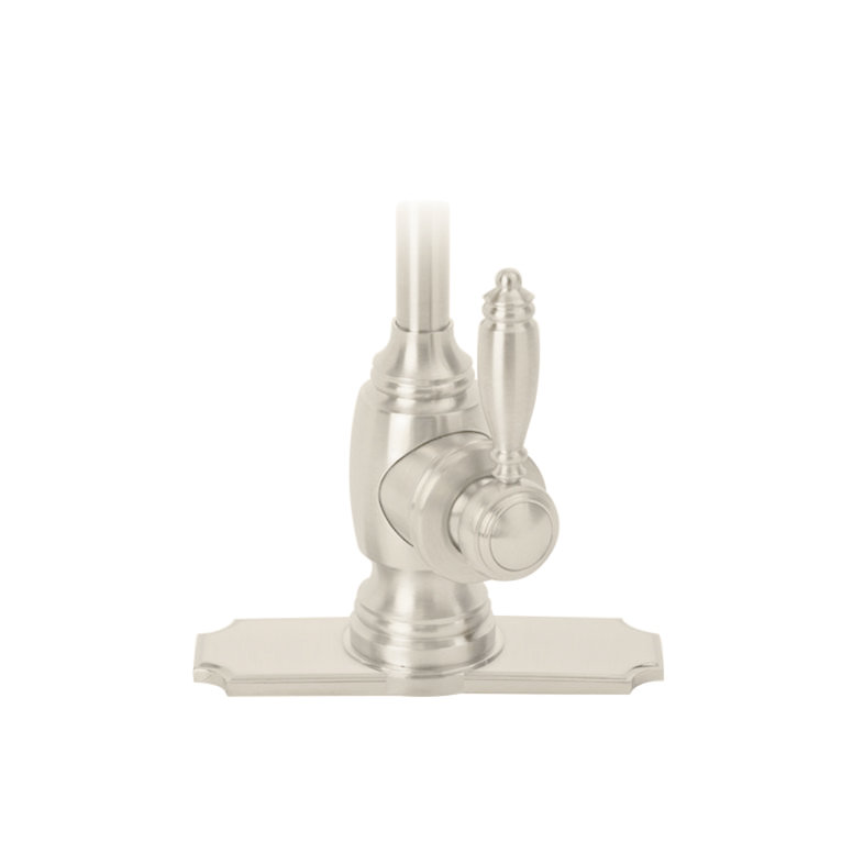 Traditional 6" Escutcheon Plate, Polished Nickel
