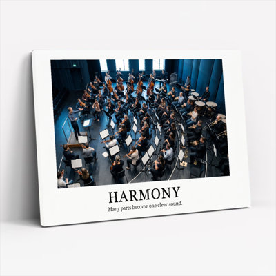 Ensemble de 1 toile murale Harmony Orchestra