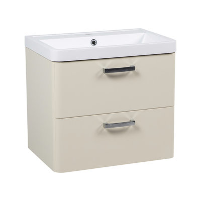 Ensemble de meuble-lavabo mural moderne avec lavabo Jakkele Fiona