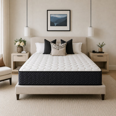 14-Inch Motion Isolation Hybrid Mattress – Cooling Memory Foam with Breathable Support, CertiPUR-US Certified