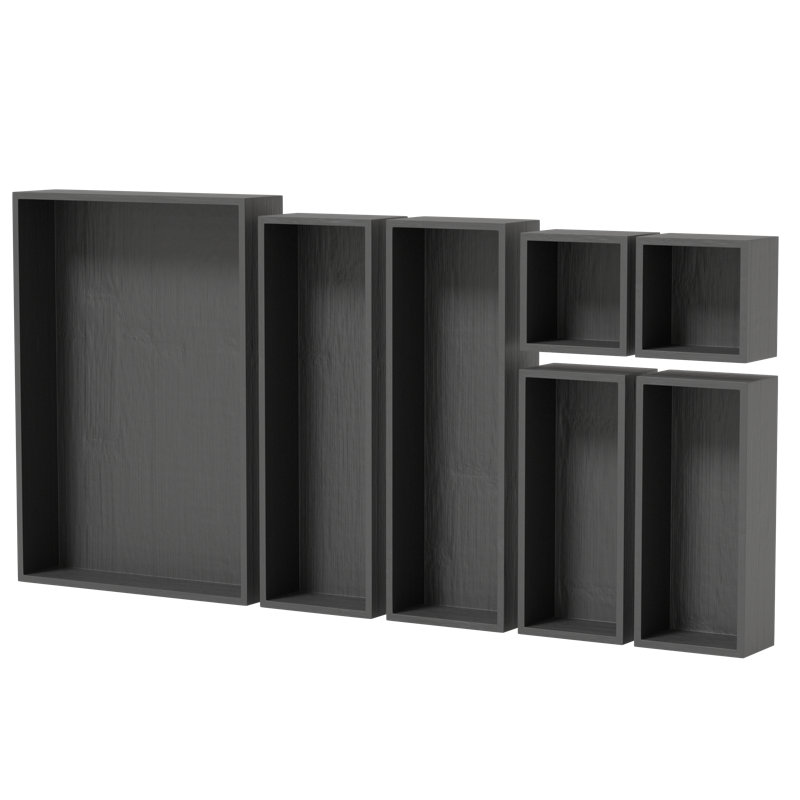 7-Piece Bamboo Drawer Organizer Set, Multi-Use Wood Tray Divider Bins for Kitchen, Bathroom, Office Desk and Makeup Organization