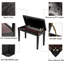 Banc de rangement en similicuir à couvercle rabattable Criss-29474243-122544340