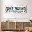 «Gone Fishing», impression sur toile-438635292