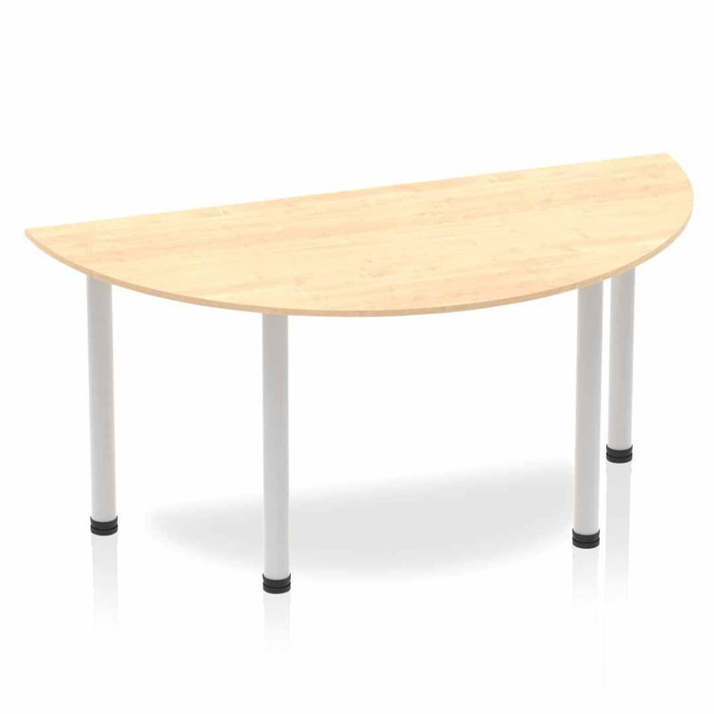 Kyvan 160cm Half-circle Conference Table, Maple