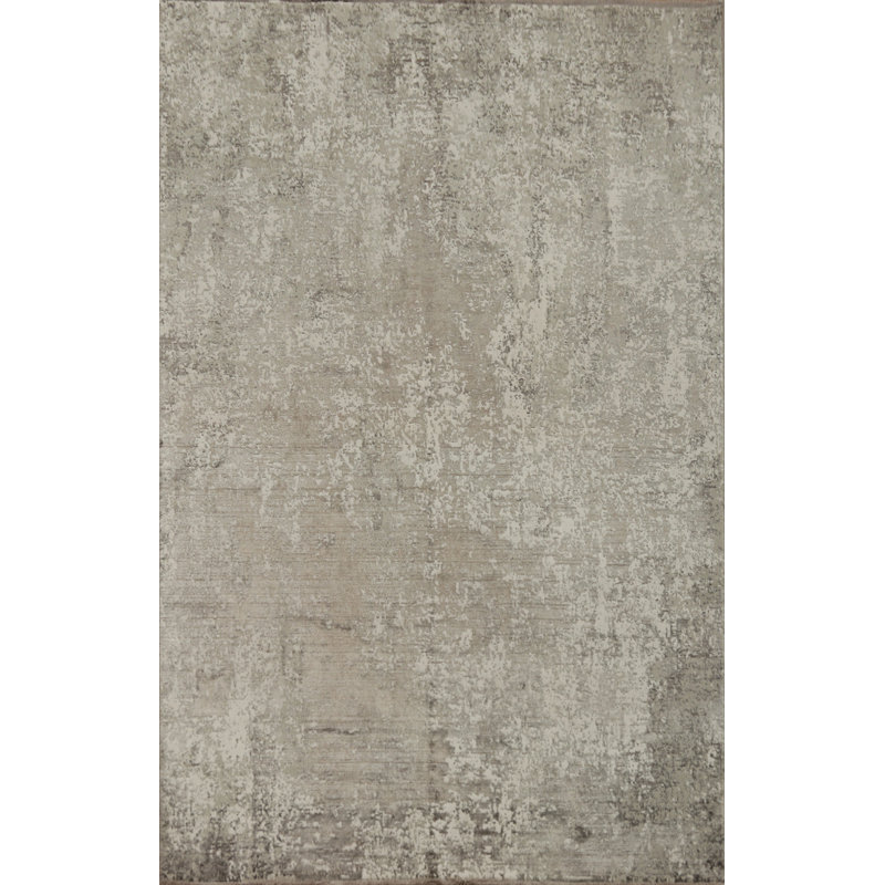 Élégant tapis moderne abstrait multicolore 5 x 7