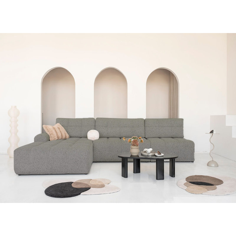 5 Seater Sofa Bed, Left -sided, in Grey