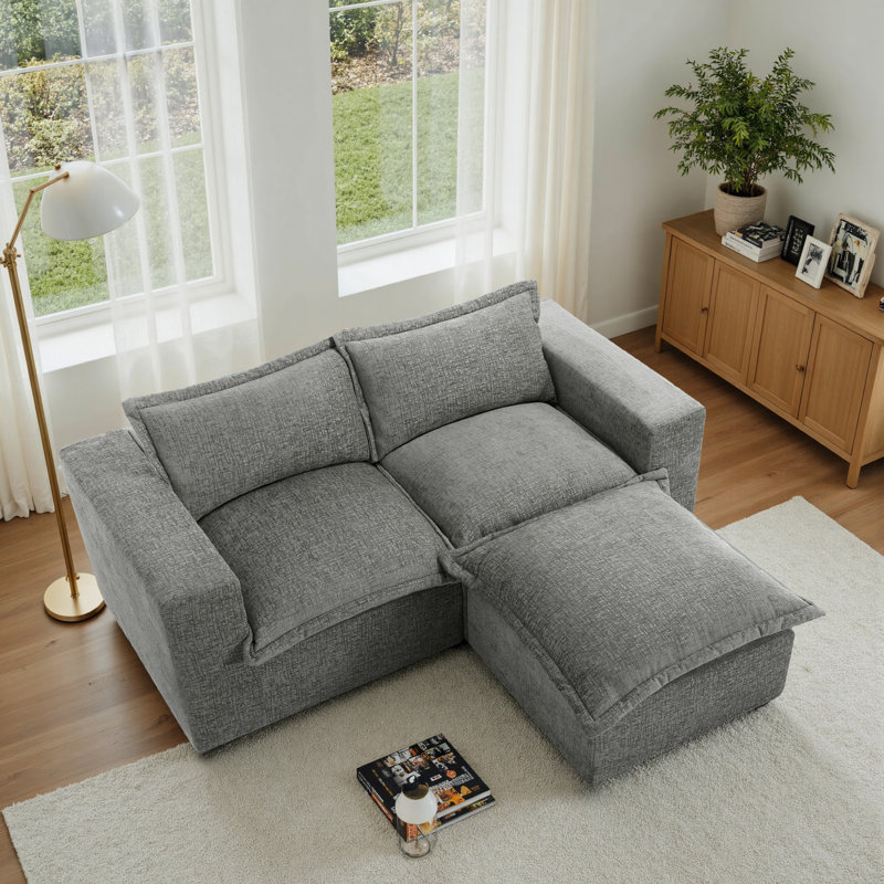 3 Seater Sectional, Grey