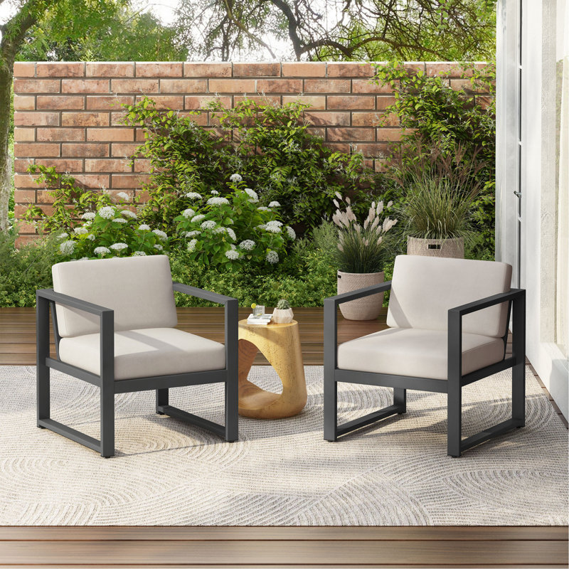 Ensemble de 2 chaises d'extérieur Navan