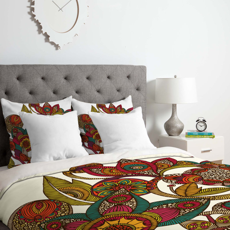 Valentina Ramos Floral Duvet Cover, King Duvet Cover + 2 King Shams