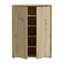 Chadwic Modern 2-door shoe cabinet, engineered wood, terrakotta, 74.5 cm W x 99.1 cm H x 34.9 cm D-212890627