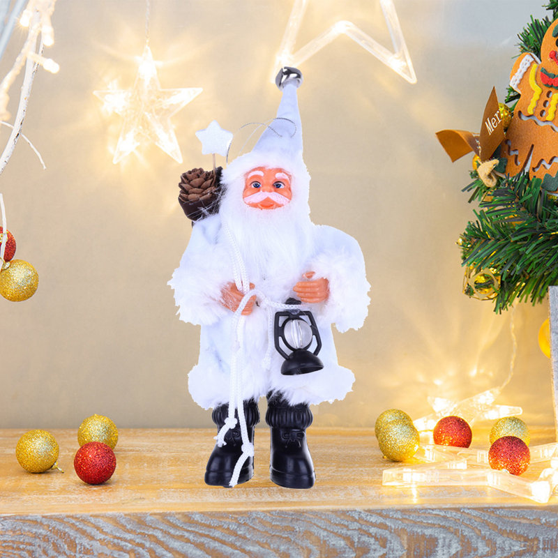 Ornements de père Noël en peluche