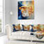 Fille avec fleurs - Coussin décoratif à imprimé floral-89812940-29879237