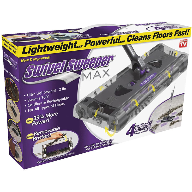 Cordless Swivel Stick Vacuum with Quad-Brush Technology