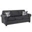 Ensemble de canapé et deux chaises en tissu Belford, gris-122099394
