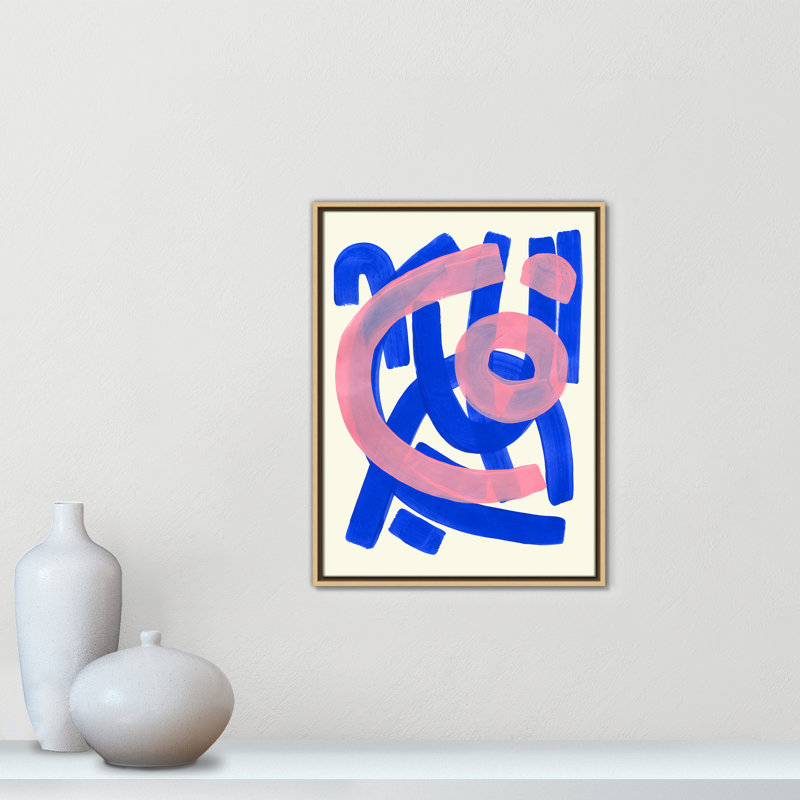 Impression Funky Beat par Haniff, Framed Canvas, Flotteur naturel, L 19,5 po x H 25,5 po