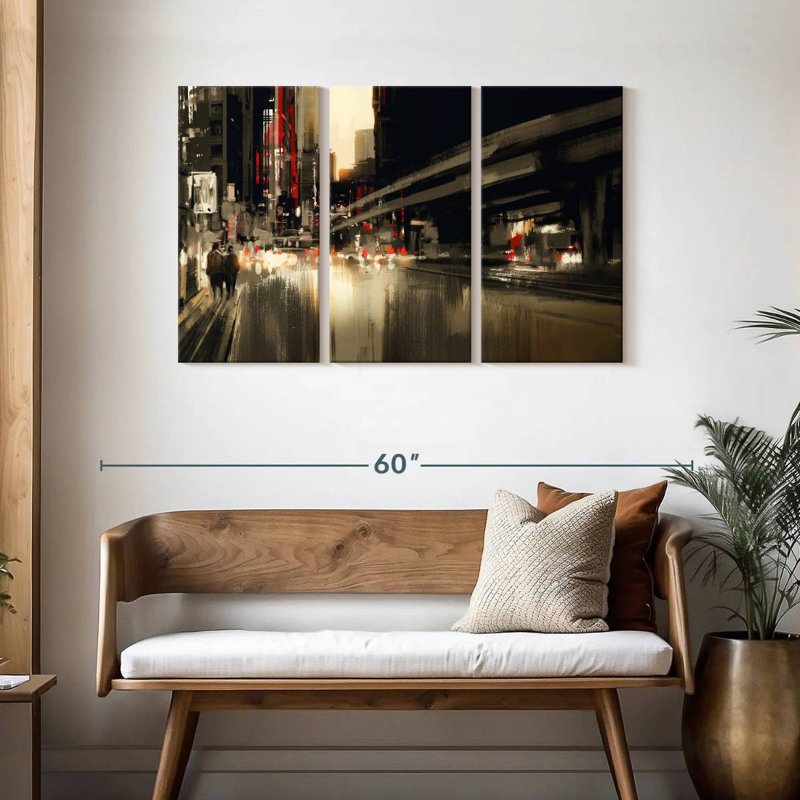  «City Abstract, H 28 po x l 45 po