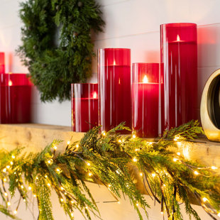 84'' in. Lighted Faux Garland