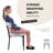 Sherpa Fabric Upholstered Dining Chairs Set with Backrest For Dining Room, Kitchen, Living Room-105947294