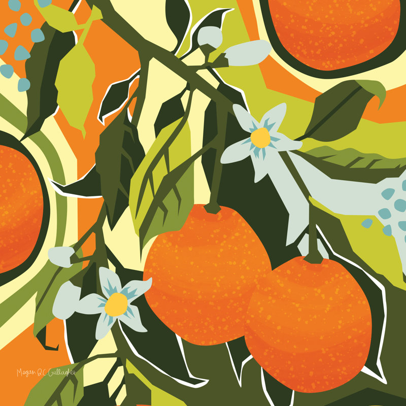 «Sweet Clementine II» par Megan Gallagher - reproduction, H 12 po x l 12 po