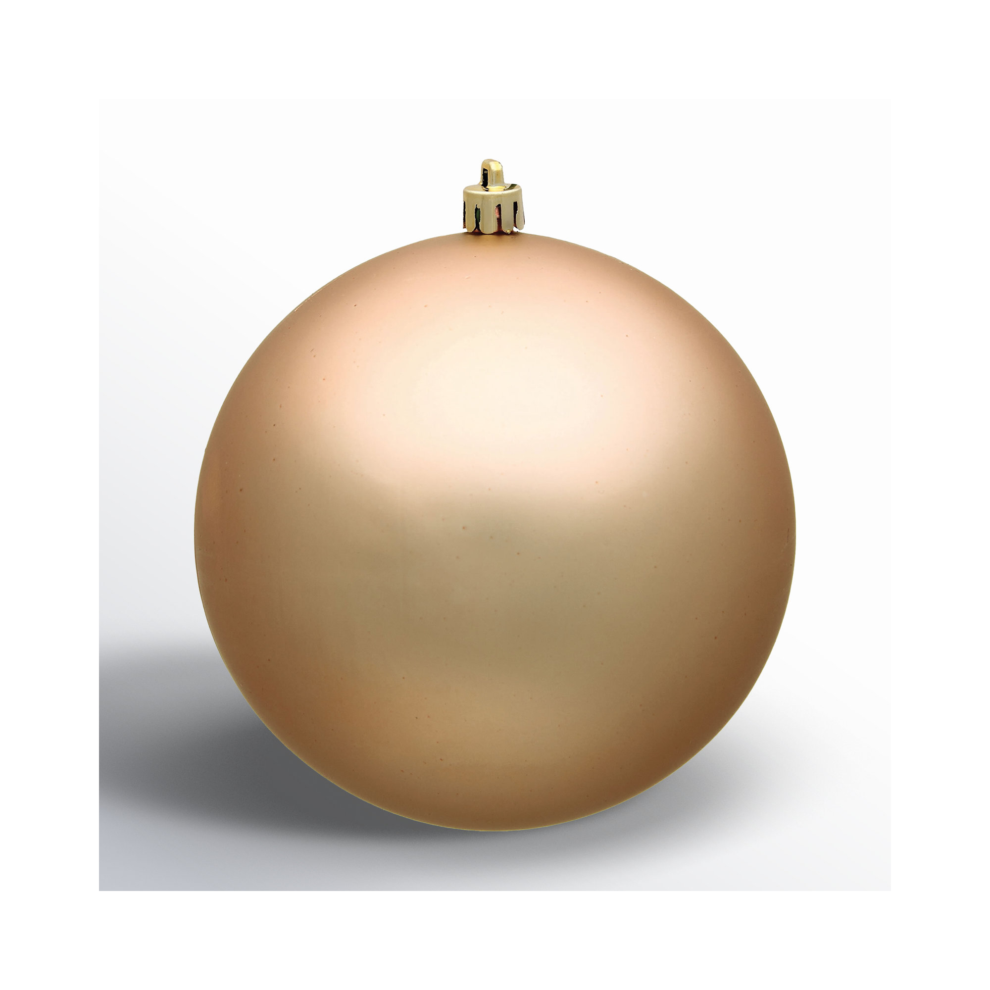 Holiday Décor Ball Ornament, Cafe Latte Matte, 2.75" H x 2.75" W x 2.75" D