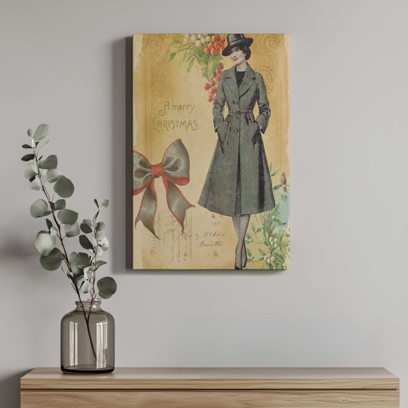 «Holiday Memories II» par June Erica Vess, reproduction d'art sur toile, H 18 po x l 12 po