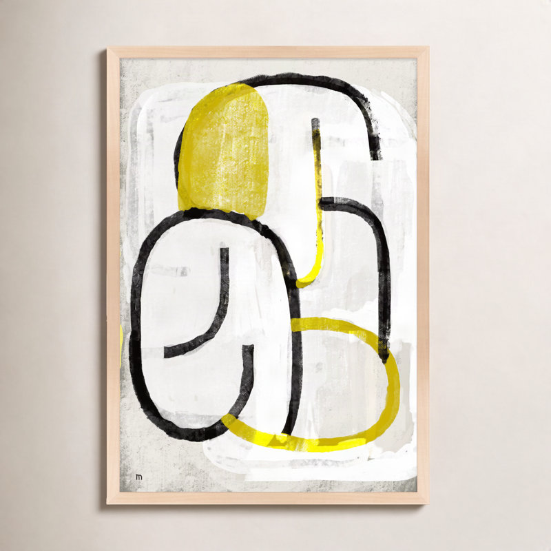 Somewhere By Studiom - Framed Wall Art, 25" H x 17.5" W x 1.25" D, Maple