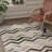 Corrstown Chevron Hand-Woven Flatweave Gray/Charcoal Area Rug-796733664