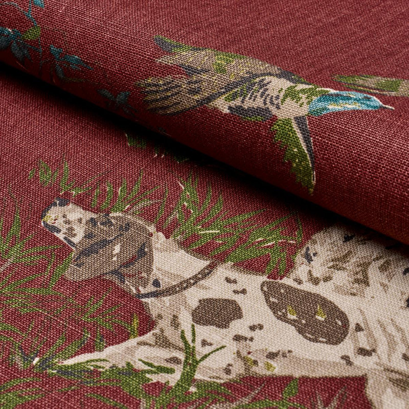 Pointers Fabric, Burgundy