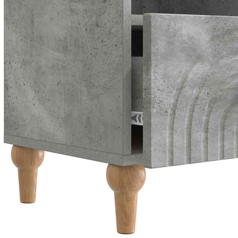 Unfinished TV Stand for TVs up to 43", Concrete Grey
