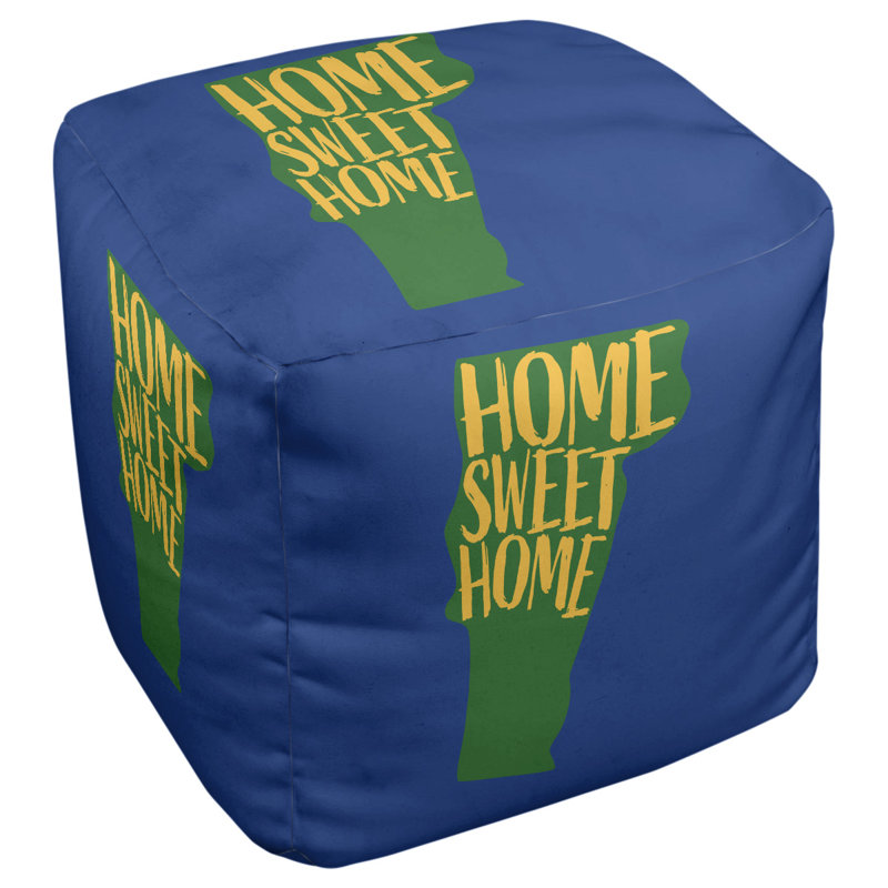 Repose-pieds à cubes vermont the home, Bleu / Jaune