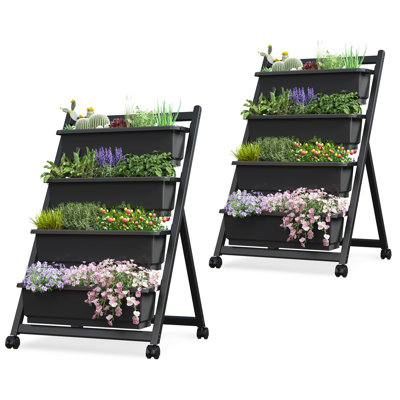 Kushmita 4-Tiers Vertical Raised Garden Planters