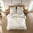 Premium 3-Piece Full/Queen Cotton Bedding Sets, Modern White Gray Quilt