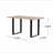 DINING TABLE WITH SQUARE LEG