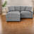 Space-saving Storage Sectional Sofa, Polyester Modern Design For Home