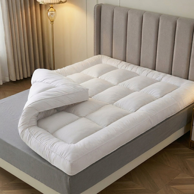 4Inch/ 10cm Microfiber Mattress Topper, Double (4'6)