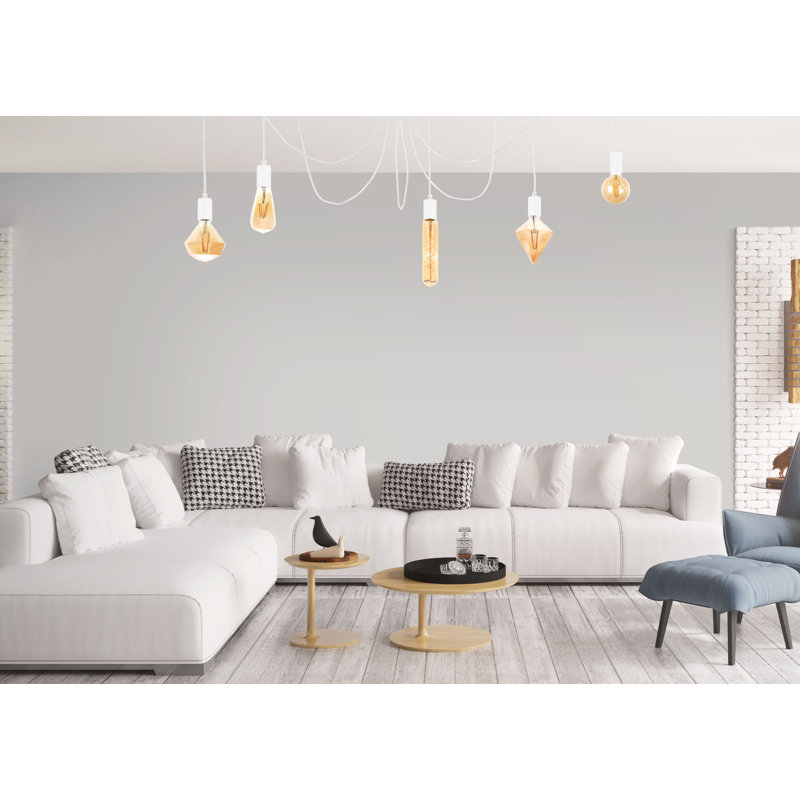 Hoyt 5 - Light Unique/Statement Pendant, White