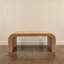 Table basse en jacinthe d'eau tissée et en bois d'acacia Miramar-513276705