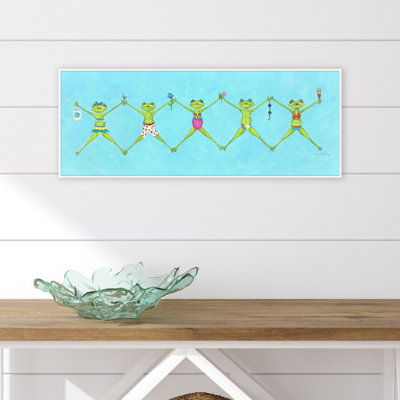 Toile Froggy Beach Party