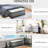 Button Living Room Bench, 46", Grey With Storage Function 46" Bedroom Bench A Protective Pad, Upholstery And Hidden