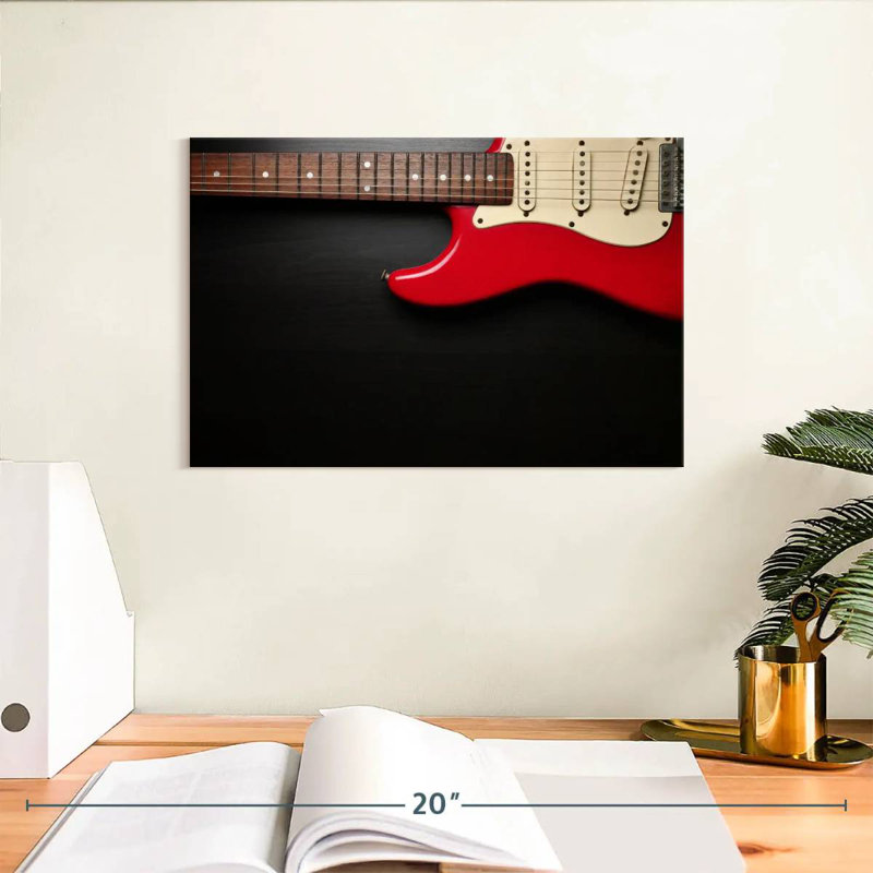 Guitare électrique Abarca Classic Red, H 8 po x l 12 po