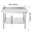 Table de travail en acier inoxydable