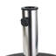 Base de parasol de patio pour l'extérieur - Acier inoxydable noir, carré 21,24 po x 3,15 po