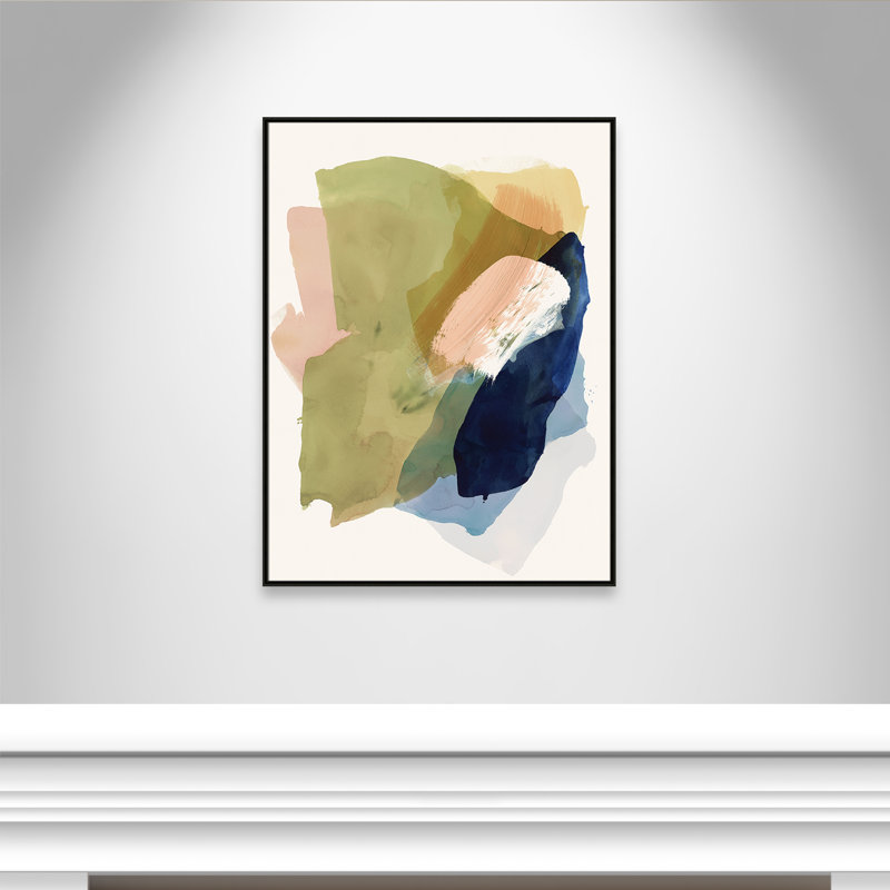 «Brush and Whisper II» par , Flottant espresso, H 49,5 po x l 37,5 po