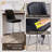 Bar Stools Set of 2,Counter Height Bar Stools with Back,Modern Faux Leather Kitchen Stools-899347628-899347618
