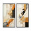«Yellow Radiant Sunset Dream IV», ensemble de 2 reproductions d'art sur toile-322433688-322433690