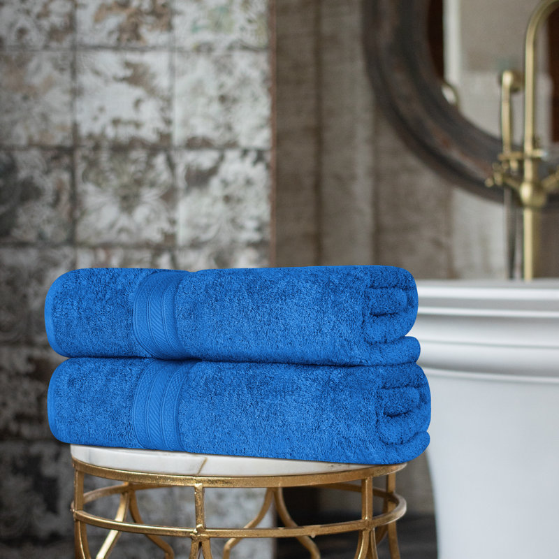 Glenlee Long Staple Combed Cotton Solid Highly Absorbent Bath Sheet, Allure