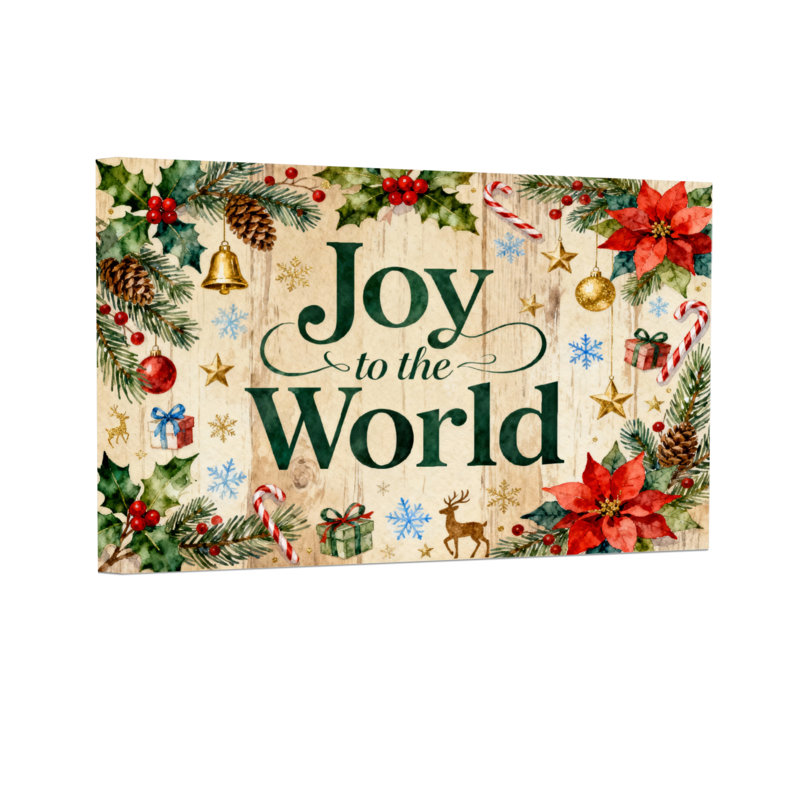 Motif de Noël «Christmas Joy To The World»