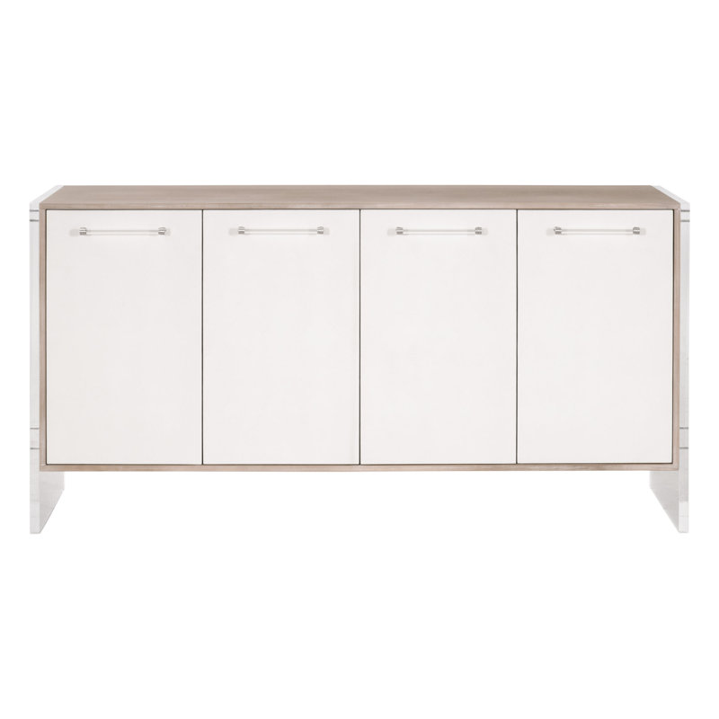 Buffet Braedawn Sonia Shagreen, Natural/Pearl/Silver