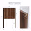 Bois avec tête de lit grand format, structure de bois de 64,4 po de largeur, grand lit avec tête de lit seulement, style campagne moderne avec têtes de lit, panneau cannelé mural, boho à oreilles avec têtes de lit