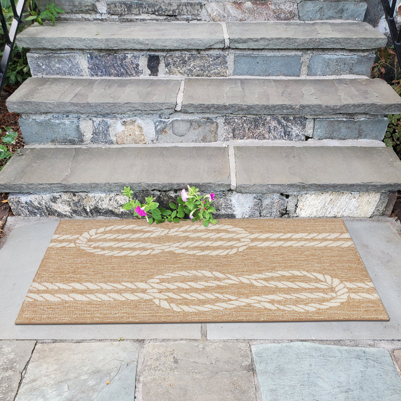 Tapis brun clair touffeté à la main Wooton, Rectangle 1 pi 8 po x 2 pi 6 po